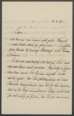 Brief von Rudolf G. Binding an Georg Kolbe