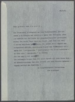 Briefwechsel zwischen Adolph Donath [Reichsverband Bildender Künstler Deutschlands] und Georg Kolbe