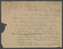 Brief von Georg Kolbe an Felix von Mikulicz-Radecki