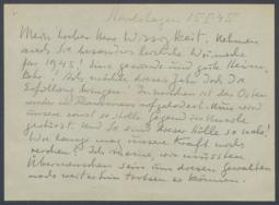Brief von Georg Kolbe an Conrad Wissigkeit