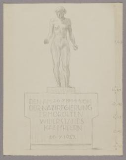 Entwurf "Denkmal der Widerstandskämpfer vom 20. Juli 1944"