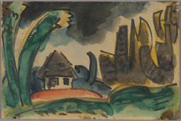 Bildpostkarte von Karl Schmidt-Rottluff an Georg Kolbe