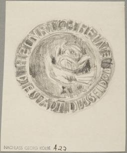 Entwurf 'Medaille Heinrich-Heine'